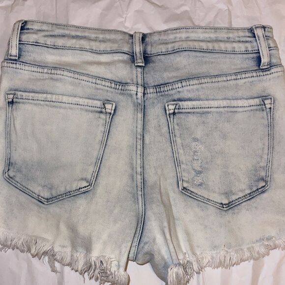 VERVET DENIM DISTRESSED PRE-OWNED SIZE MEDIUM THE NIKKI IN ACID WASH BUTTON FLY - Picture 2 of 3